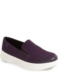 Dark Purple Canvas Sneakers
