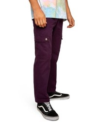 Topman Straight Fit Cargo Trousers