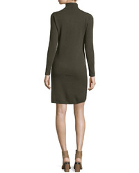 Neiman Marcus Cashmere Collection Classic Turtleneck Dress