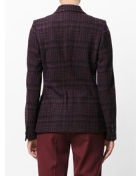 Odeeh Checked Single Breasted Blazer
