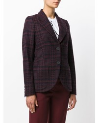 Odeeh Checked Single Breasted Blazer