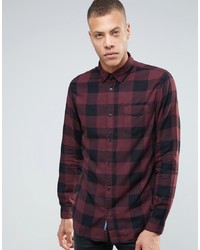 Selected Homme Check Shirt In Regular Fit Brushed Cotton