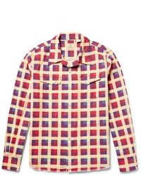 Levi's Vintage Clothing Shorthorn Camp Collar Checked Cotton Flannel Shirt