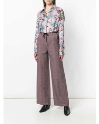 Department 5 Wide Leg Check Trousers