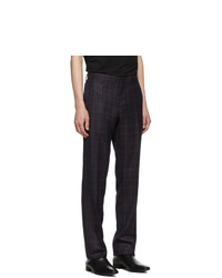 Etro Purple Check Semi Traditional Suit