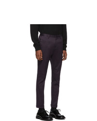 Paul Smith Purple Cotton Stretch Chino Trousers