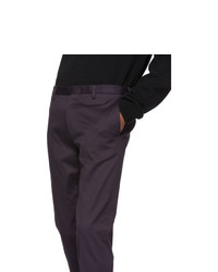Paul Smith Purple Cotton Stretch Chino Trousers