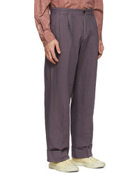 Acne Studios Purple Cotton Trousers