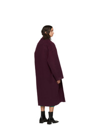 Balenciaga Purple Camel Wrap Coat