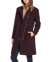 Marc New York Single Breasted Melton Coat