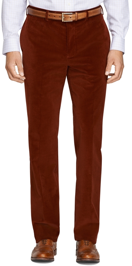 Brooks Brothers Regent Fit Stretch Corduroy Trousers, $248 | Brooks ...