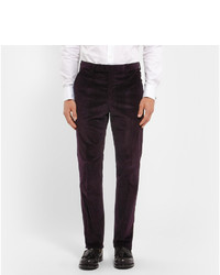 Richard James Purple Corduroy Suit Trousers