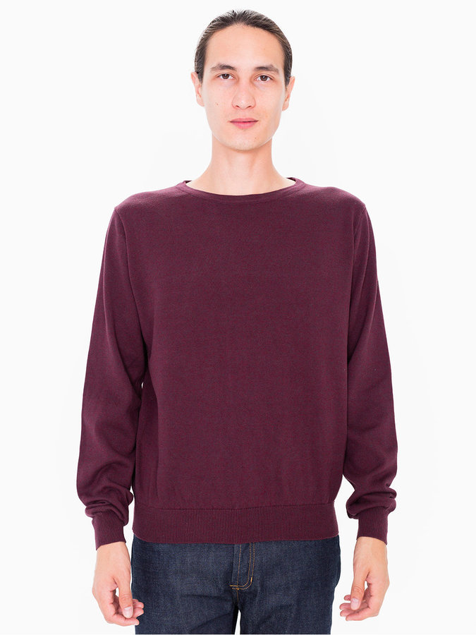 american apparel crew neck sweater