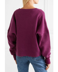 Unravel Project Distressed Wool And Cashmere Blend Sweater