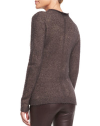 The Row Iselle Roll Neck Sweater Dusty Violet