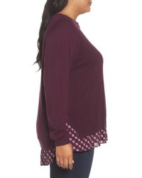 NYDJ Plus Size Layer Look Sweater
