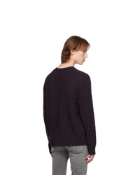 Rag and Bone Purple Cashmere Haldon Sweater