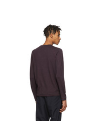 Z Zegna Purple Knit Crewneck Sweater
