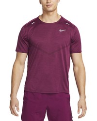 Nike Dri Fit Jumpman Adv Techknit Ultra Running T Shirt In Burgundy Crushsangria At Nordstrom