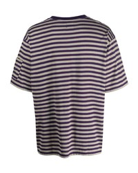 Needles Horizontal Stripe Cotton T Shirt