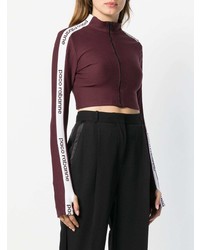 Paco Rabanne Logo Cropped Track Top