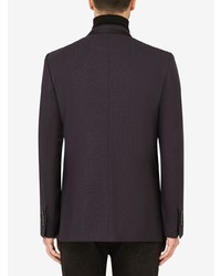 Dolce & Gabbana Asymmetric Virgin Wool Blend Blazer