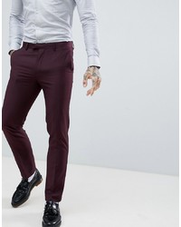 Harry Brown Slim Semi Plain Textured Suit Trousers