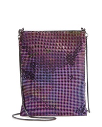 Dark Purple Embellished Crossbody Bag