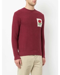 Kent & Curwen Embroidered Rose Sweatshirt