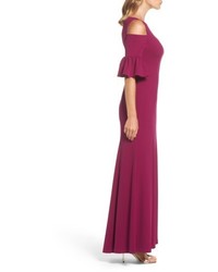 Adrianna Papell Cold Shoulder Gown