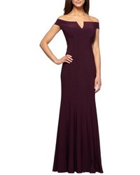 Alex Evenings Off The Shoulder Mermaid Gown