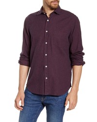 Hartford Paul Regular Fit Flannel Button Up Shirt