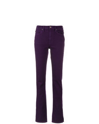 Dark Purple Flare Jeans