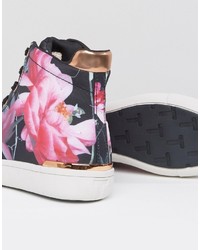 Ted Baker Floral Hitop Sneaker