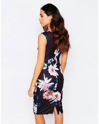 Jessica Wright Erin Cross Front Floral Pencil Dress
