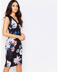 Jessica Wright Erin Cross Front Floral Pencil Dress