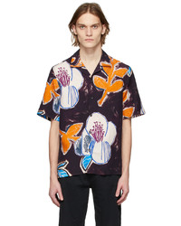 Paul Smith Burgundy Gents Floral Shirt