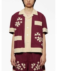 Bode Moonflower Appliqu Cotton Shirt