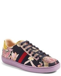 Gucci New Ace Floral Sneaker