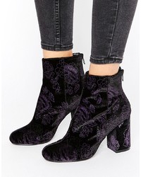 Shoelab Velvet Floral Boot
