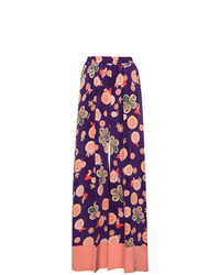 Racil Silk Floral Printed Trousers