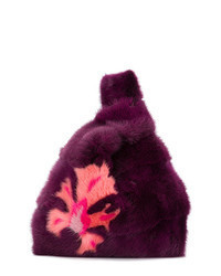 Dark Purple Fur Clutch