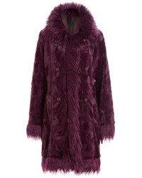 Dark Purple Fur Coat
