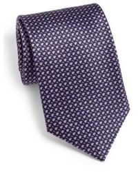 Dark Purple Geometric Tie