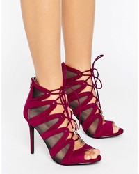 Forever Unique Darcy Tie Up Heeled Sandal