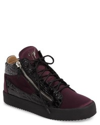 Dark Purple High Top Sneakers