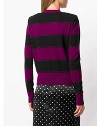 Marc Jacobs Striped Tie Neck Sweater