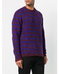 Nuur Striped Fuzzy Sweater