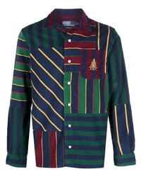Polo Ralph Lauren Striped Oxford Fun Logo Embroidered Shirt