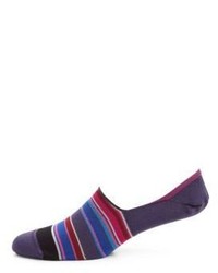 Dark Purple Horizontal Striped Socks